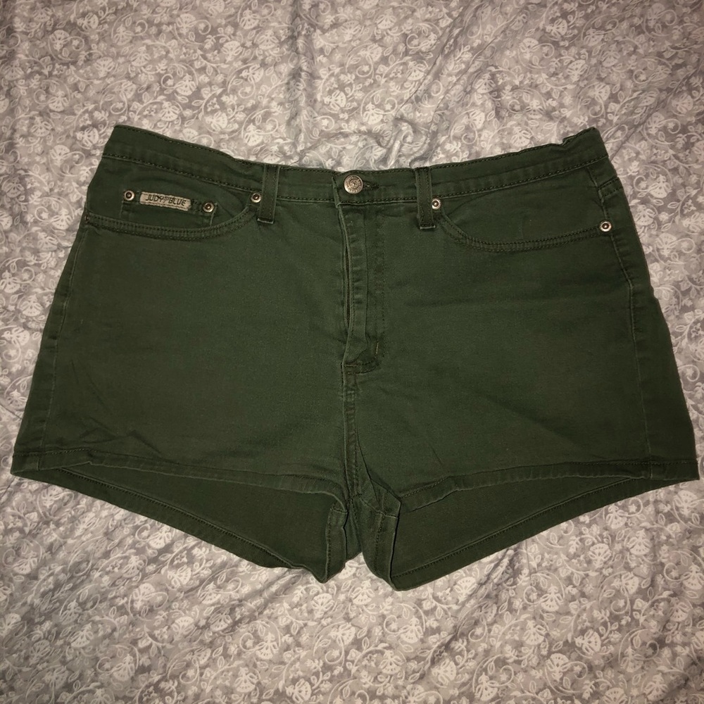 Army green shorts